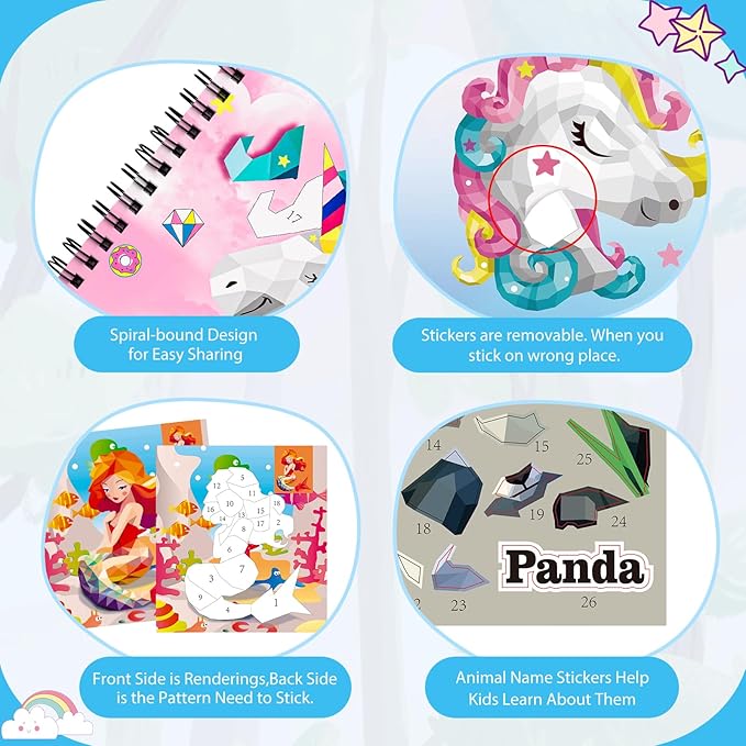 homicozy 3PCS Sticker Paint Books - Image 4