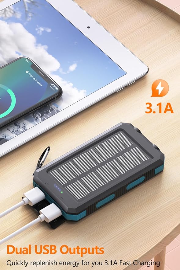 Power Bank 38800mAh Solar Portable Phone Charger - Image 3