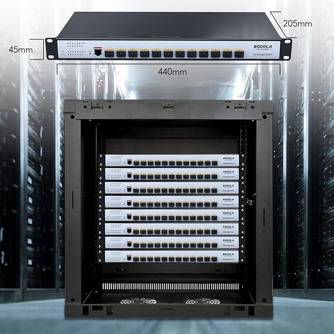 SODOLA 12 Port 10G SFP+ Smart Switch| L2/L3+ Smart Managed | DoS Attack - Image 9