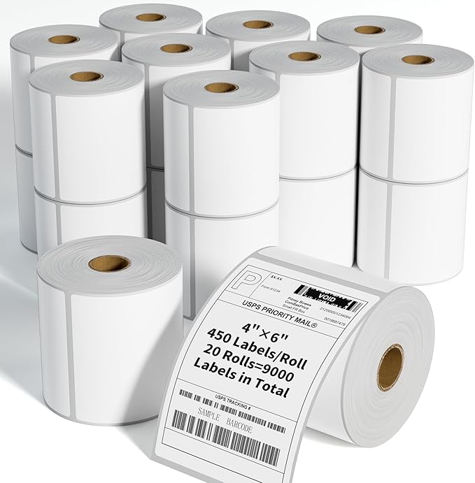 FungLam 4"x6" Direct Thermal Shipping Labels by FungLam