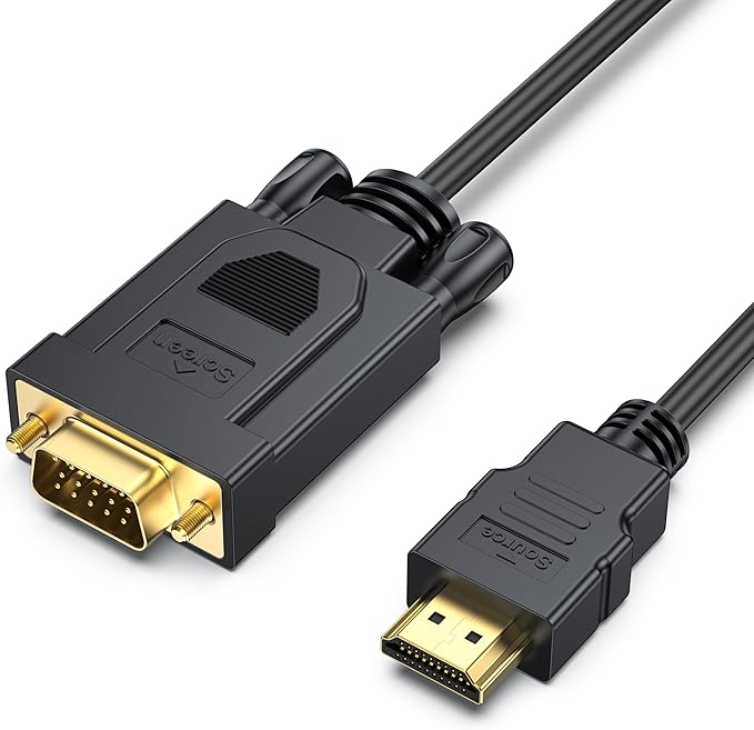 BENFEI HDMI to VGA 6 Feet Cable, Uni-Directional HDMI Computer to VGA Monitor by BENFEI