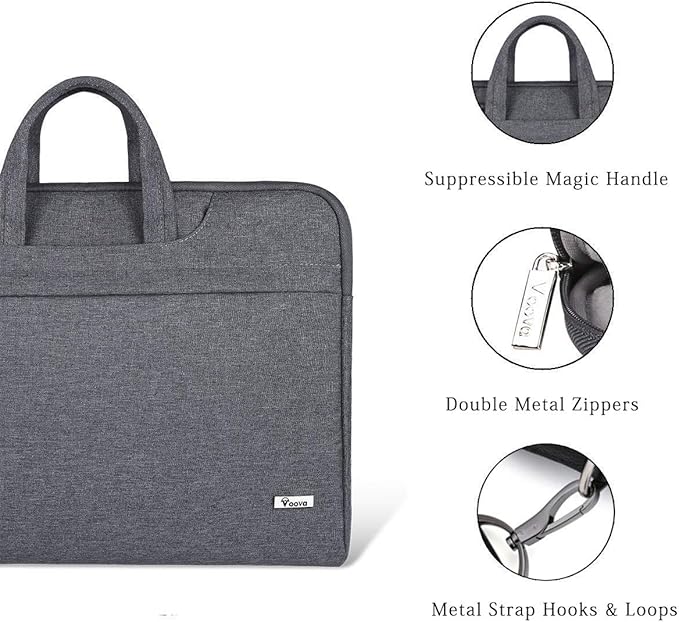 Voova Laptop Bag 15.6 Inch, Waterproof Computer Sleeve Carrying Case - Image 5