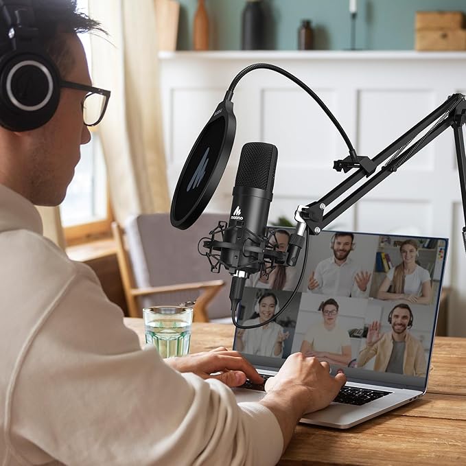 USB Microphone, MAONO 192KHZ/24Bit Plug & Play PC Computer Podcast Condenser - Image 8