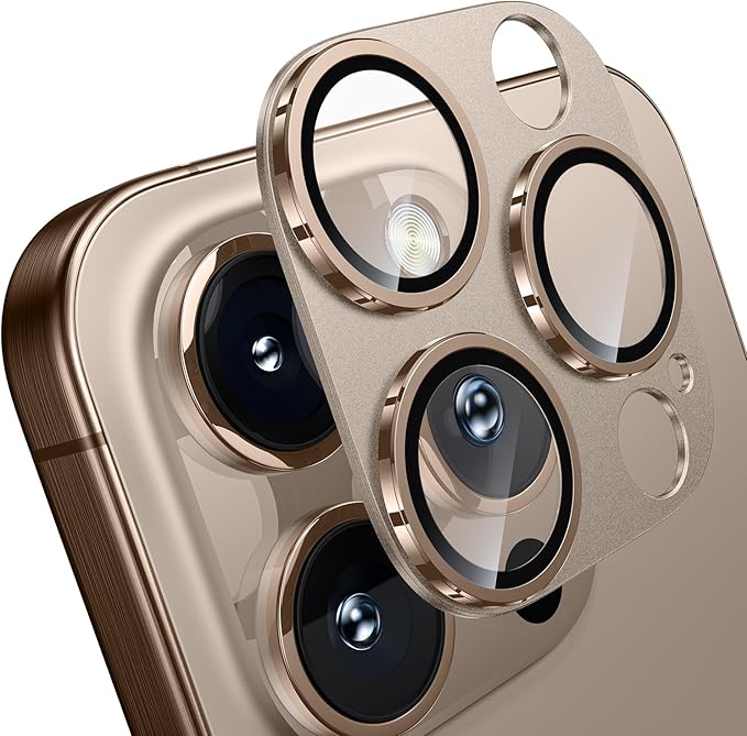 WSKEN for iPhone 16 Pro/iPhone 16 Pro Max Camera Lens Protector, Metal Aluminum by SmartProtectionGreenerFuture