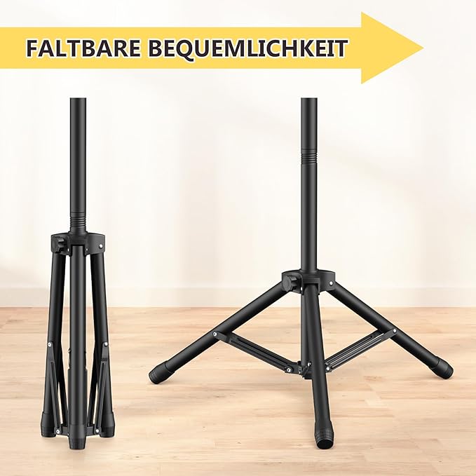 Tripod Speaker Stands with Carry Bag, Foldable - Image 4