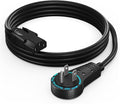 Maximm Monitor Computer Power Cord 3 Ft Flat Plug 360° Rotating PC Cable 3 by MaximmCable