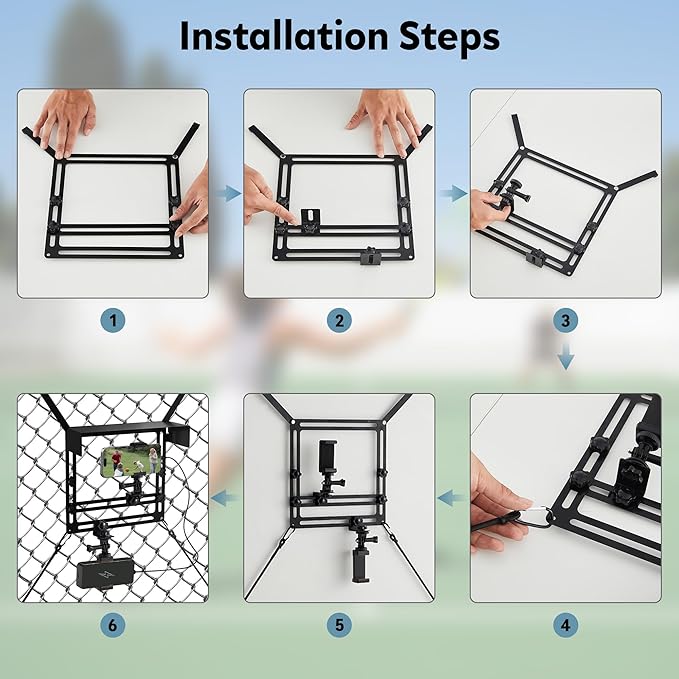 Cell Phone Fence Mount with Shade, Fence Phone Holder Mounting Kit - Image 6