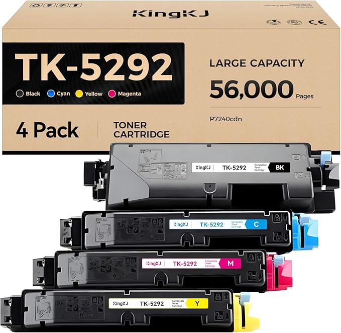 TK5292 TK-5292 Toner Cartridges 4-Pack High Yield Replacement by KingKJInkToner