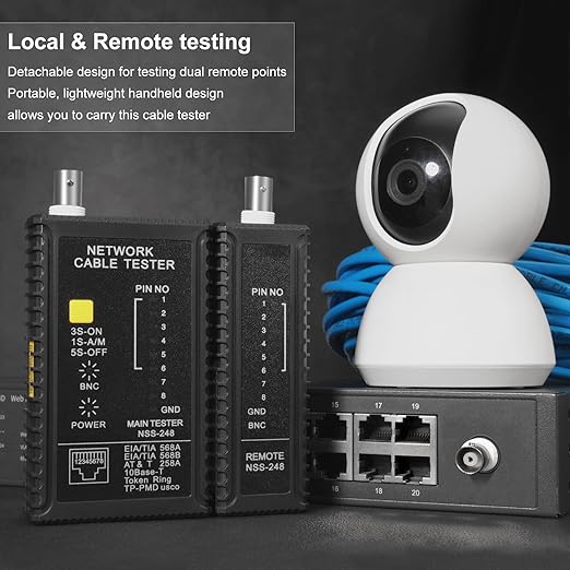 Dual-Function Coaxial & RJ45 Network Cable Tester - Image 4