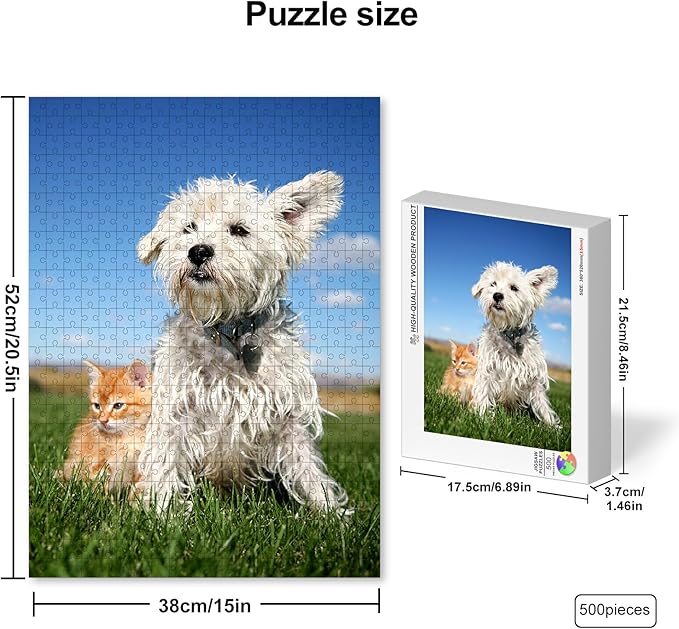 Custom 500 Piece Puzzle for Father's Day, Personalized Puzzle from Photos - Image 2