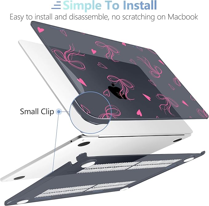 MEEgoodo Case for MacBook Air M4/M3/M2 13.6 inch 2025 2024 2022, Fit Model - Image 5