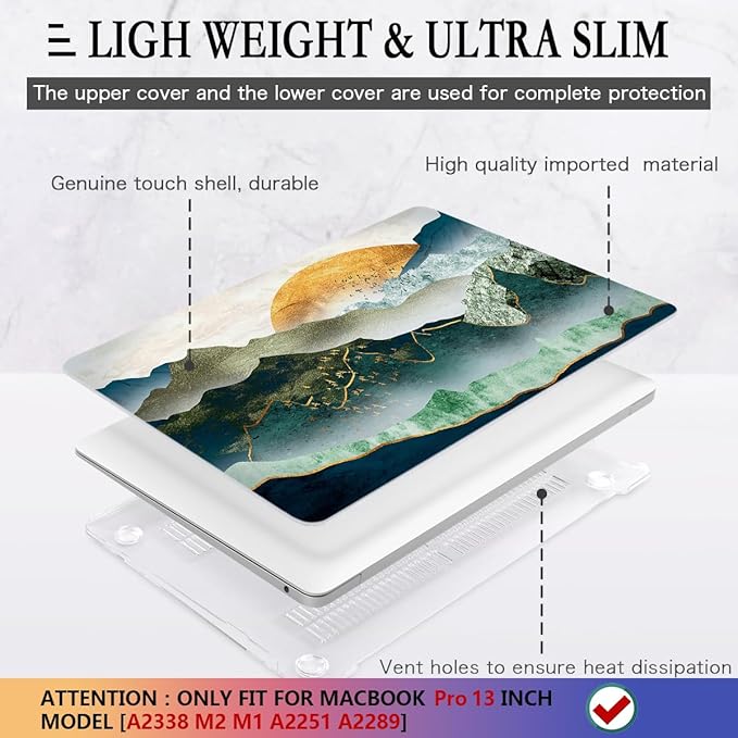 CISSOOK Compatible with MacBook Pro 13 inch 2025-2020 Model A2338 A2251 A2289 - Image 4