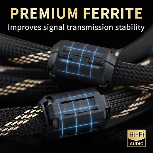 9 AWG Audiophile HiFi Speaker Audio Cable–4N OFC Core, 24K Gold-Plated Banana - Image 3