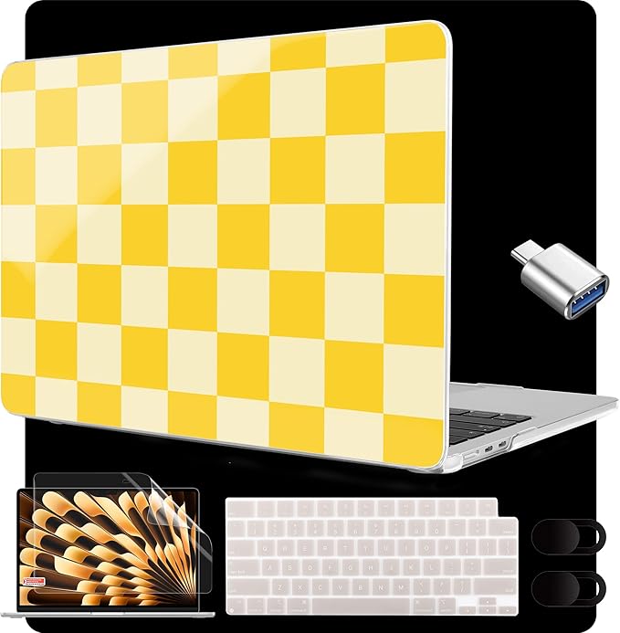 MEEgoodo for M4/M3/M2 MacBook Air 15.3 inch Case 2025 2024 2023, Case Fit Model by MEEgoodo