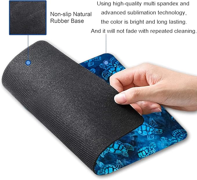 Mouse Pad, Animal Mouse Pad Custom Design, Square Waterproof Mouse Pad Non-Slip - Image 2