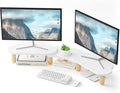 Dual Monitor Stand Riser, Rainbow Cloud Desktop Computer Stand by AFOOYO