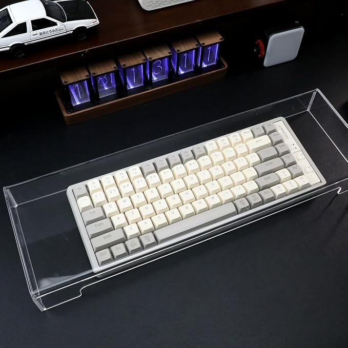 Cabilock Keyboard Dust Cover Desktop Monitor Plate Holder Clear Keyboard Stand - Image 4