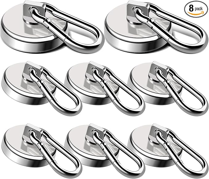 LOVIMAG Magnetic Hooks Heavy Duty, 110LBS Strong Magnetic Hooks Neodymium by LOVIMAG