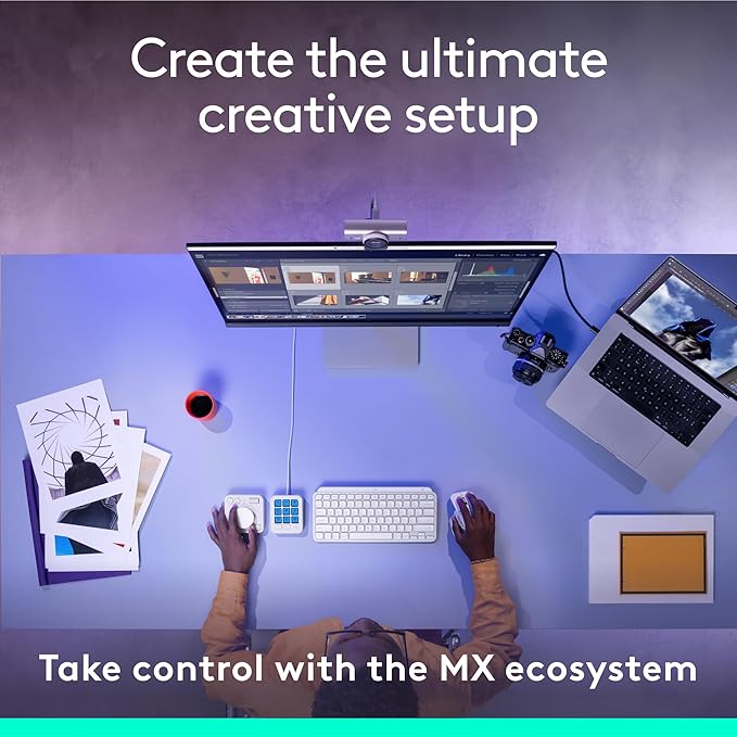 Logitech MX Creative Console, 9 Customizable LCD Keys, Stream Deck Accessories - Image 9