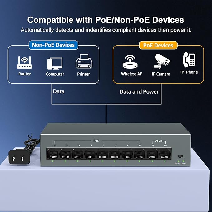 YuanLey 8 Port Gigabit PoE Switch - Image 4