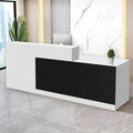 Reception Desk with Counter Modern Checkout Counter with Lockable Drawer by Unknown