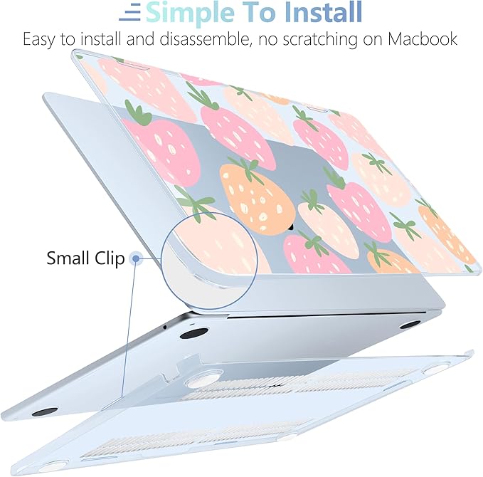 MEEgoodo for M4/M3/M2 MacBook Air 15.3 inch Case 2025 2024 2023, Case Fit Model - Image 5