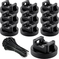 Yookeer 60 Pieces Magnetic Zip Tie Mount Multipurpose Cable Holder Magnets by Yookeer