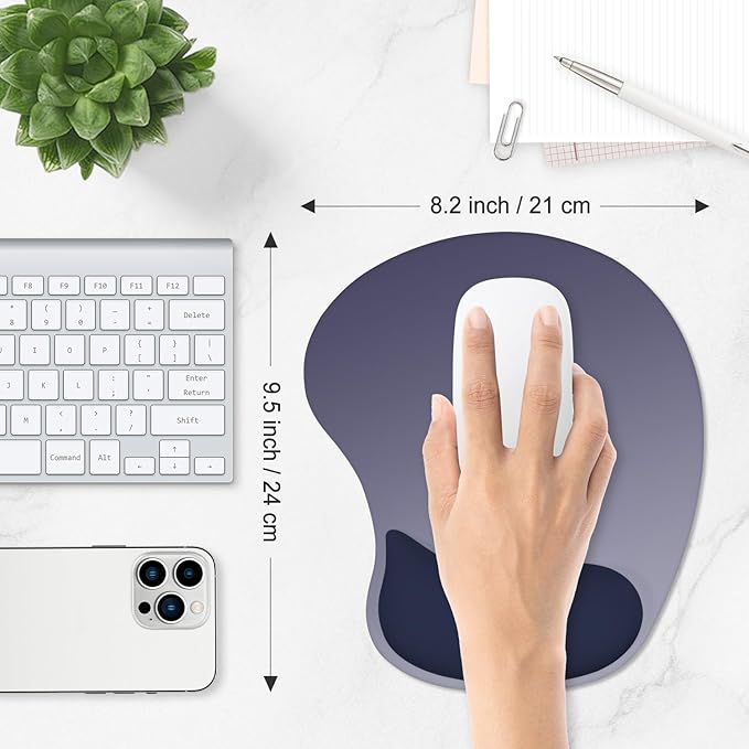 ITNRSIIET Ergonomic Mouse Pad, Cushioned Gel Wrist Rest, Non-Slip Base - Image 6