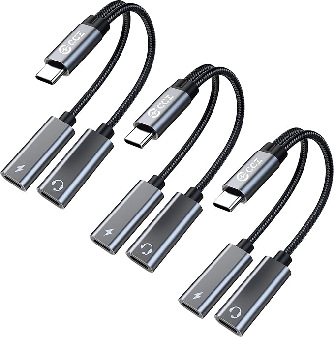 Dual USB C Audio Adapter and Charger Audio Adapter, 2 in 1 Hi-Res 16bit/48kHz - Image 9