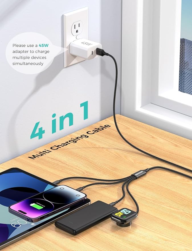 2Pack Travel Essentials Multi Charging Cable - Image 2
