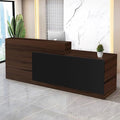 Reception Desk with Counter Modern Checkout Counter with Lockable Drawer by Unknown