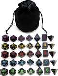 5 Sets New Black Polyhedral Dice by IvyFieldDice