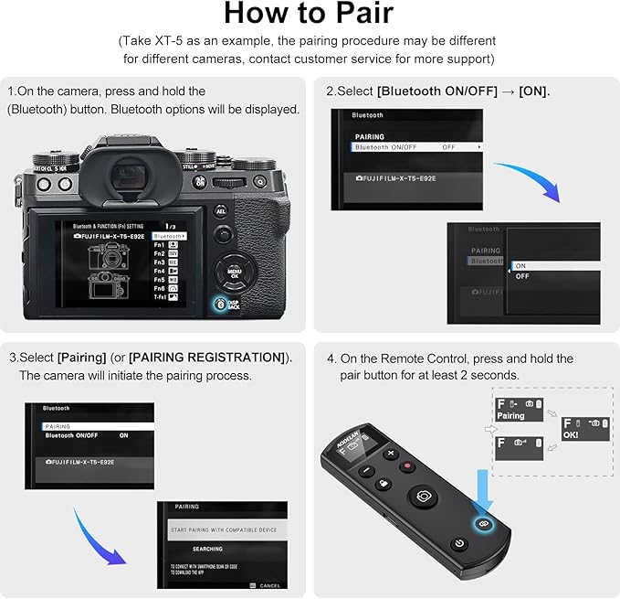 for Fuji Camera Rechargeable Shutter Release, AODELAN Wireless Remote Control - Image 8