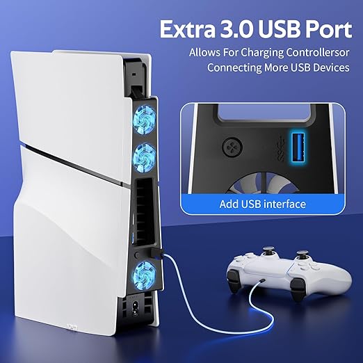 Cooling Fan for PS5 Slim, Compatible - Image 6