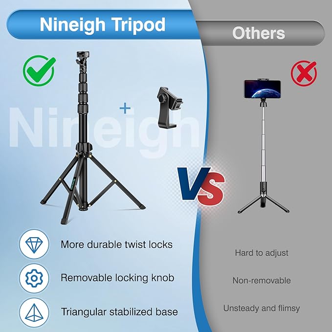 72" Tripod for iPhone, Phone Tripod - Image 6