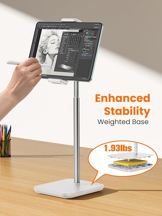 tounee Portable Monitor & Tablet Holder Stand, 4.4lb Holding Strength, Height - Image 4