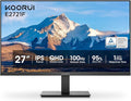 KOORUI 27 Inch QHD IPS Ultra-Thin Computer Gaming Monitor, 100Hz Refresh Rate by KOORUI