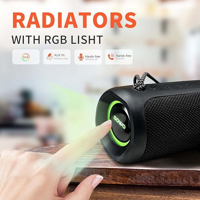 Wireless Portable Speaker, IPX7 Waterproof Bluetooth Speaker, 25W Loud Stereo - Image 7