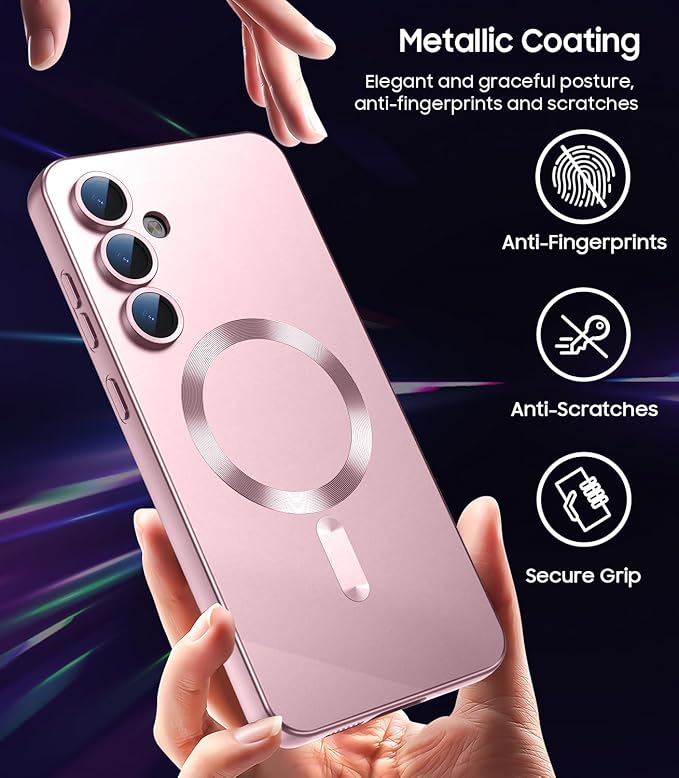 Magnetic for Samsung Galaxy S25 Case Slim Soft Silicone Bumper Shockproof - Image 6