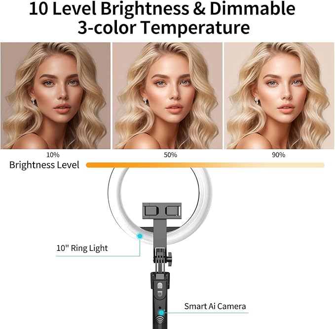 70.9" Auto Face Tracking Tripod 360° Rotation - Image 3
