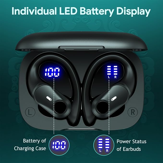 GOLREX Active Noise Cancelling Ear Buds Wireless Earbuds Bluetooth Headphones - Image 4