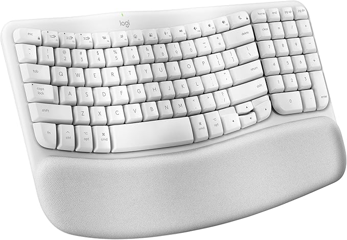 Logitech Wave Keys for Mac, Wireless Ergonomic Keyboard by Logitech