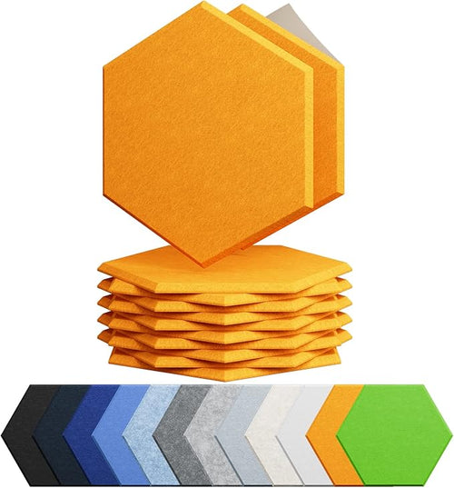 12 Pack Acoustic Panels Self Adhesive Sound Proof Foam, High Density Sound by Amantech