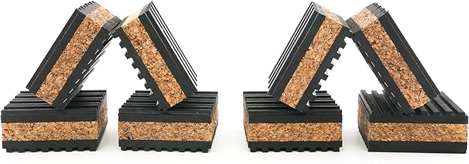 Sound Isolation Pads. Cork Pads by TunefulCables