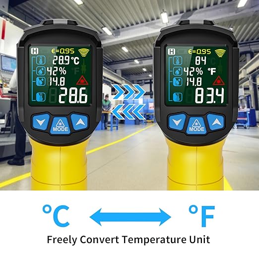 MESTEK Infrared Thermometer Temperature Gun, Non-Contact Digital Laser - Image 7