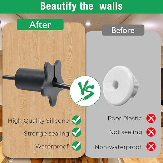 4pc Starlink Cable Grommet 5/8" Silicone Waterproof Wall Hole Pass Through - Image 4