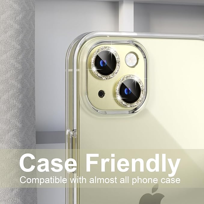 beuxece for iPhone 15/iPhone 15Plus Camera Lens Proprotector, Metal Camera - Image 4