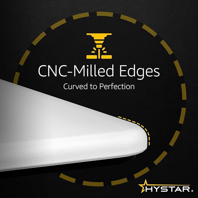 Hystar Aether Glass Gaming Mousepad | Micro-Etched Tempered Glass | Quiet - Image 3