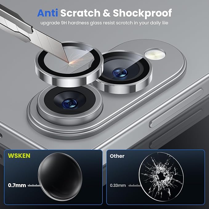 WSKEN for Samsung Galaxy S25 Edge Camera Lens Protector - Image 4