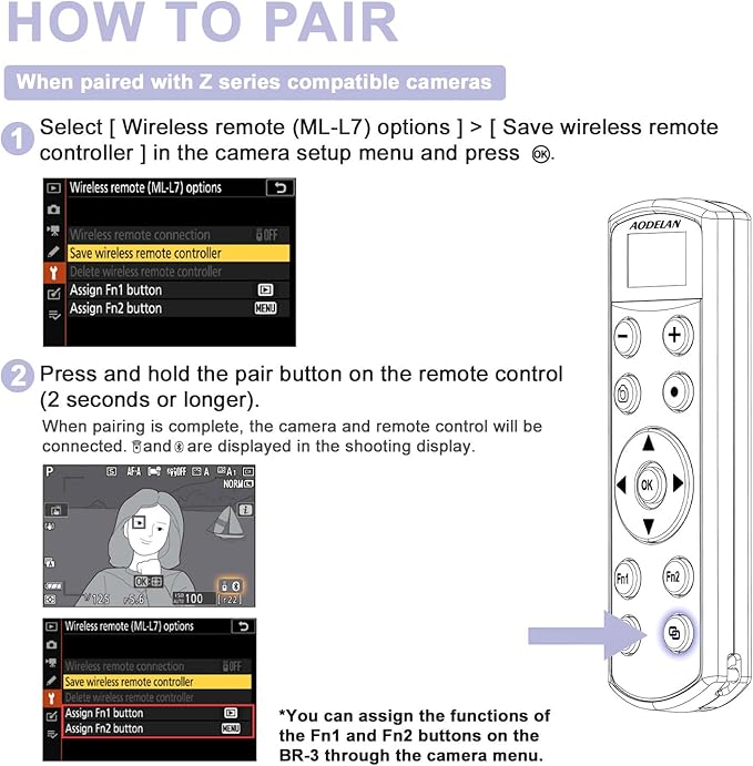 Remote Control for Nikon Camera, USB-C Rechargeable Wireless Shutter Release - Image 8